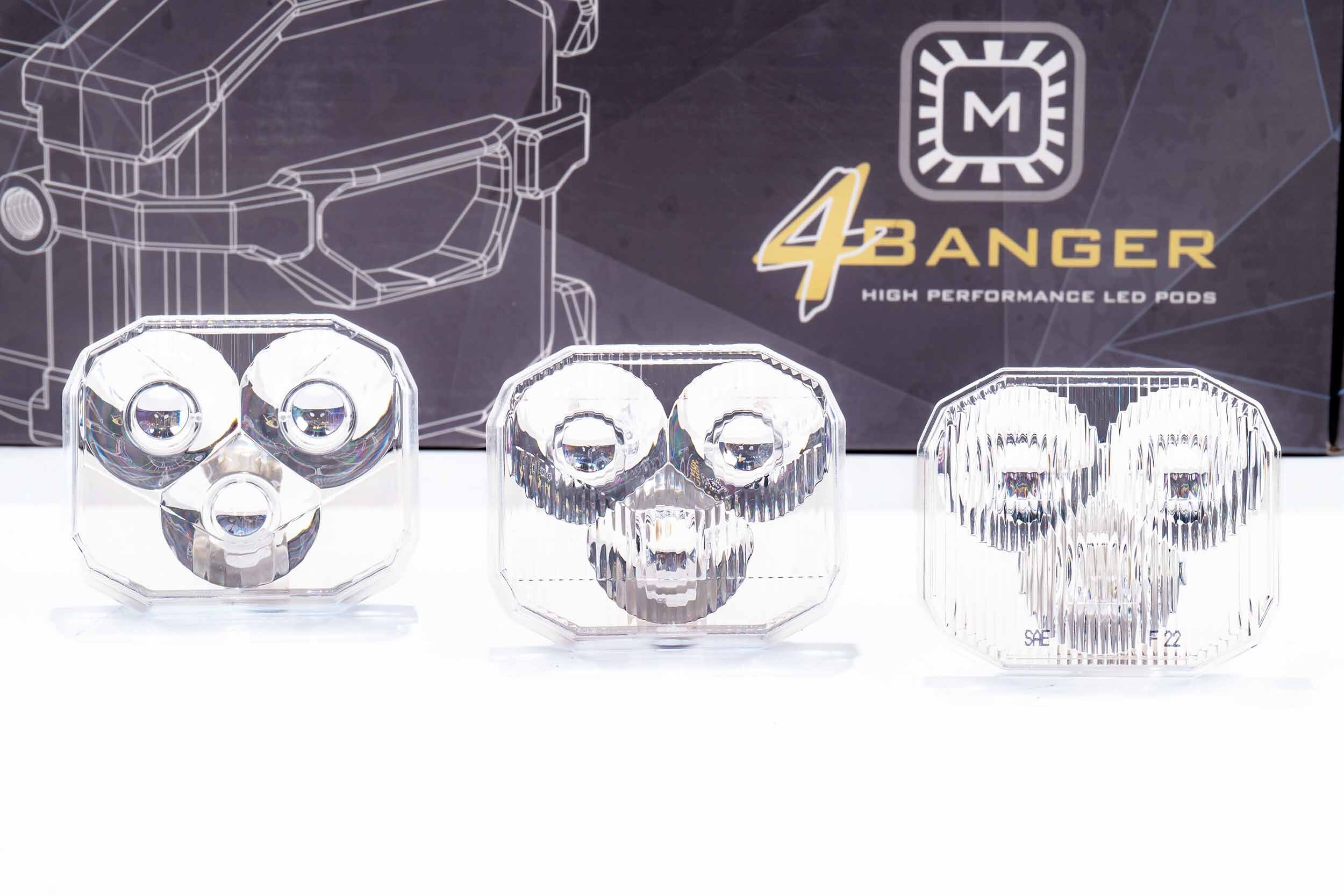 TRS | Morimoto 4Banger LED Pods: HXB Wide Beam | Maximum Width